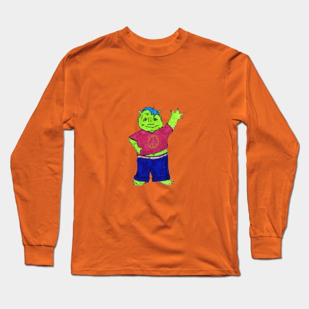 Ogres for Peace Long Sleeve T-Shirt by becksbespokebrooklyn